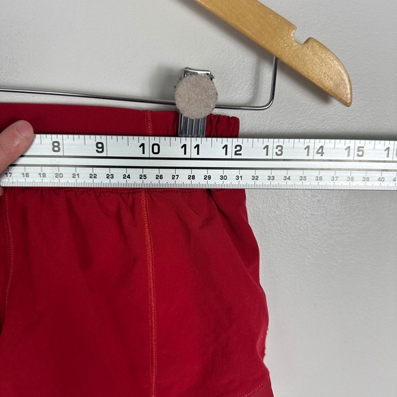 Lululemon Hotty Hot Shorts Dark Red Womens Size 4 Swift Running Athletic‎ W7AUSR - Picture 13 of 16